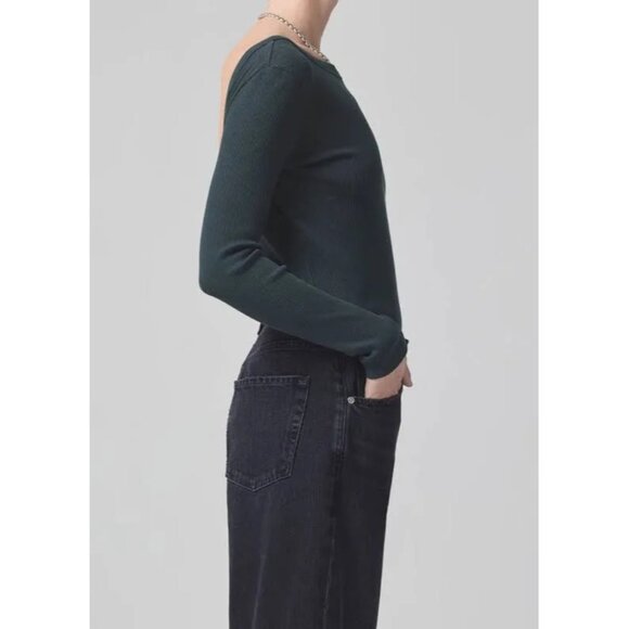 Citizens of Humanity Franchette Top for Women, Size XL, Green - New With Tag - Picture 2 of 9